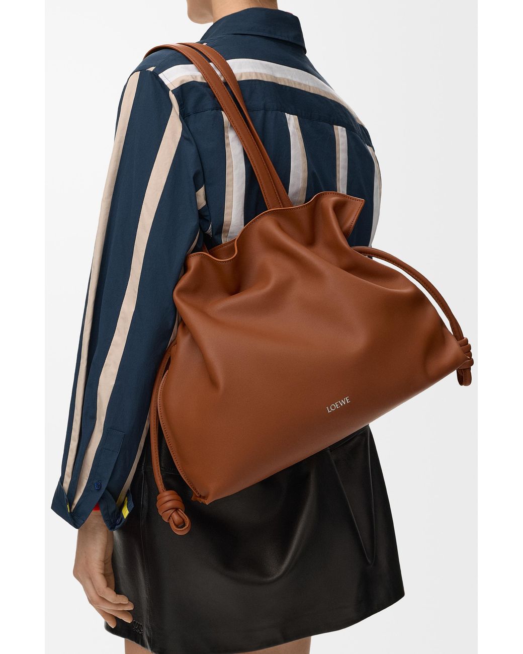 Loewe Brown Large Flamenco Clutch