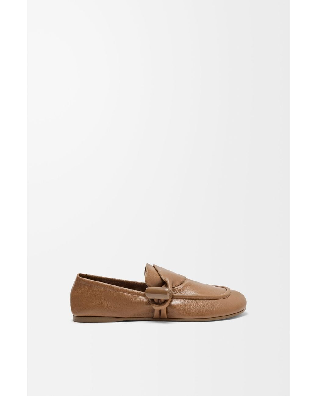 Loewe White Toggle Loafer