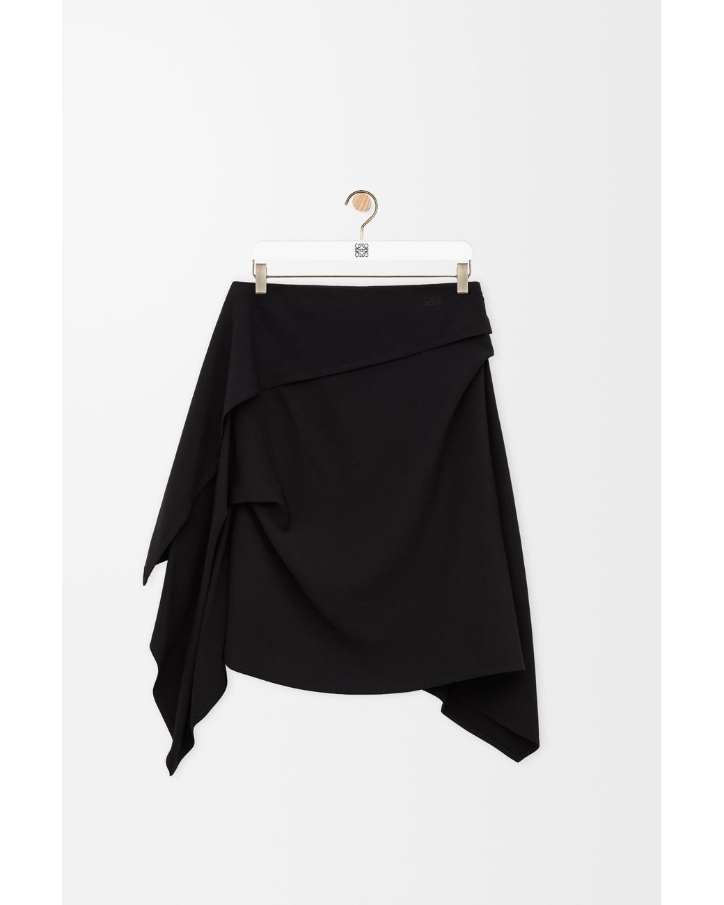 Loewe Black Draped Skirt