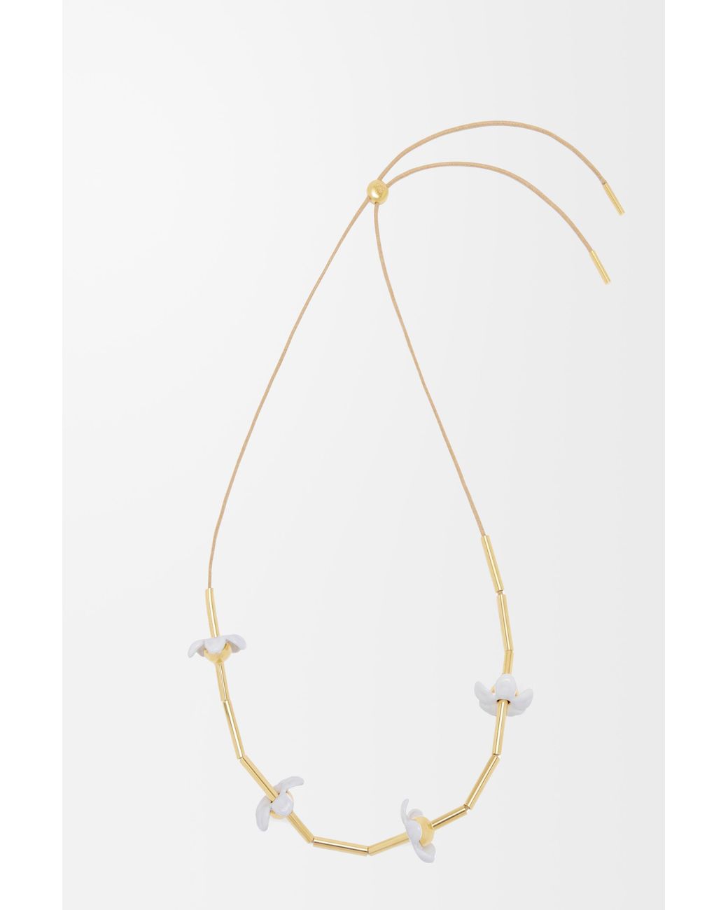 Loewe White Flor Necklace