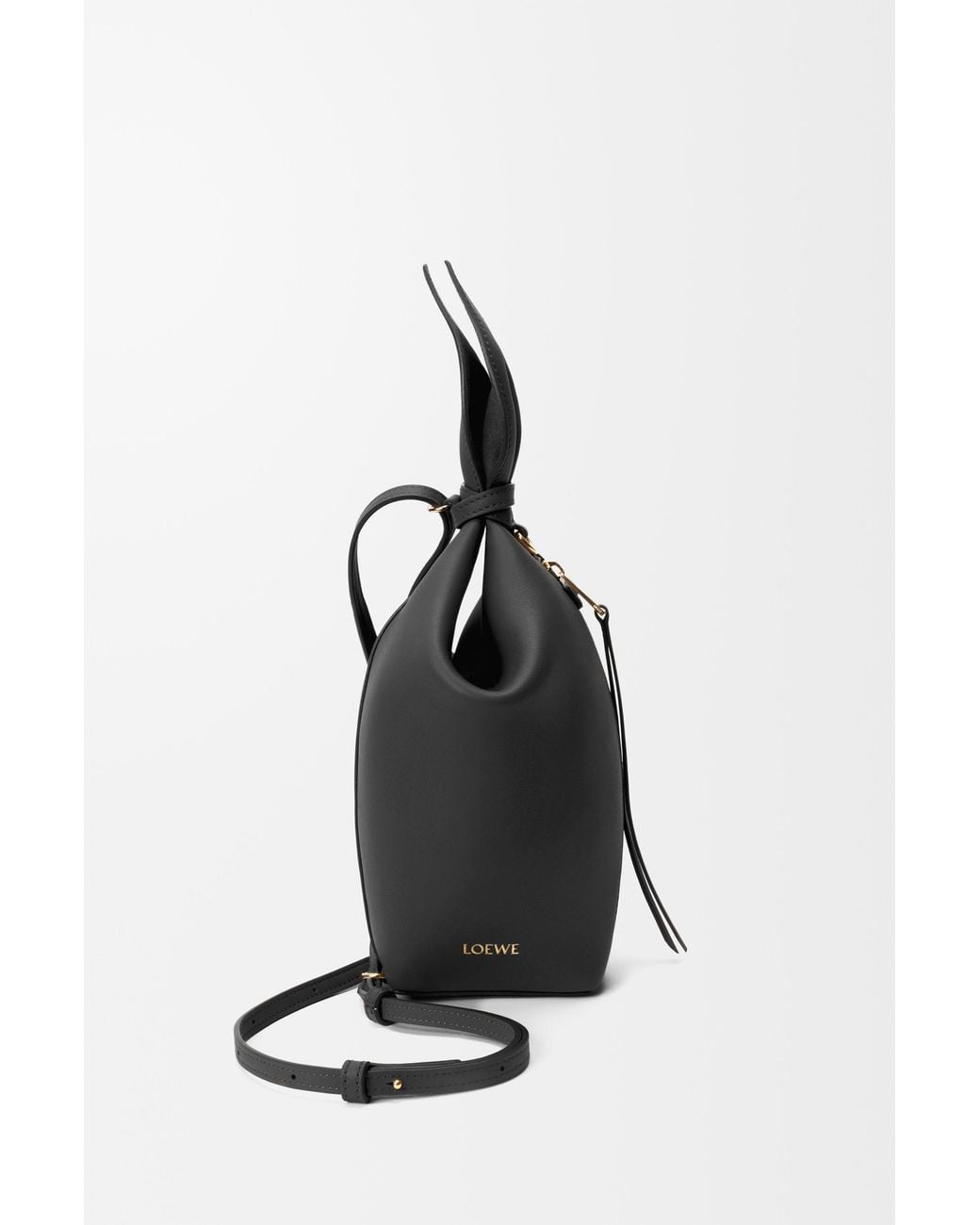 Loewe Black Scarf Backpack