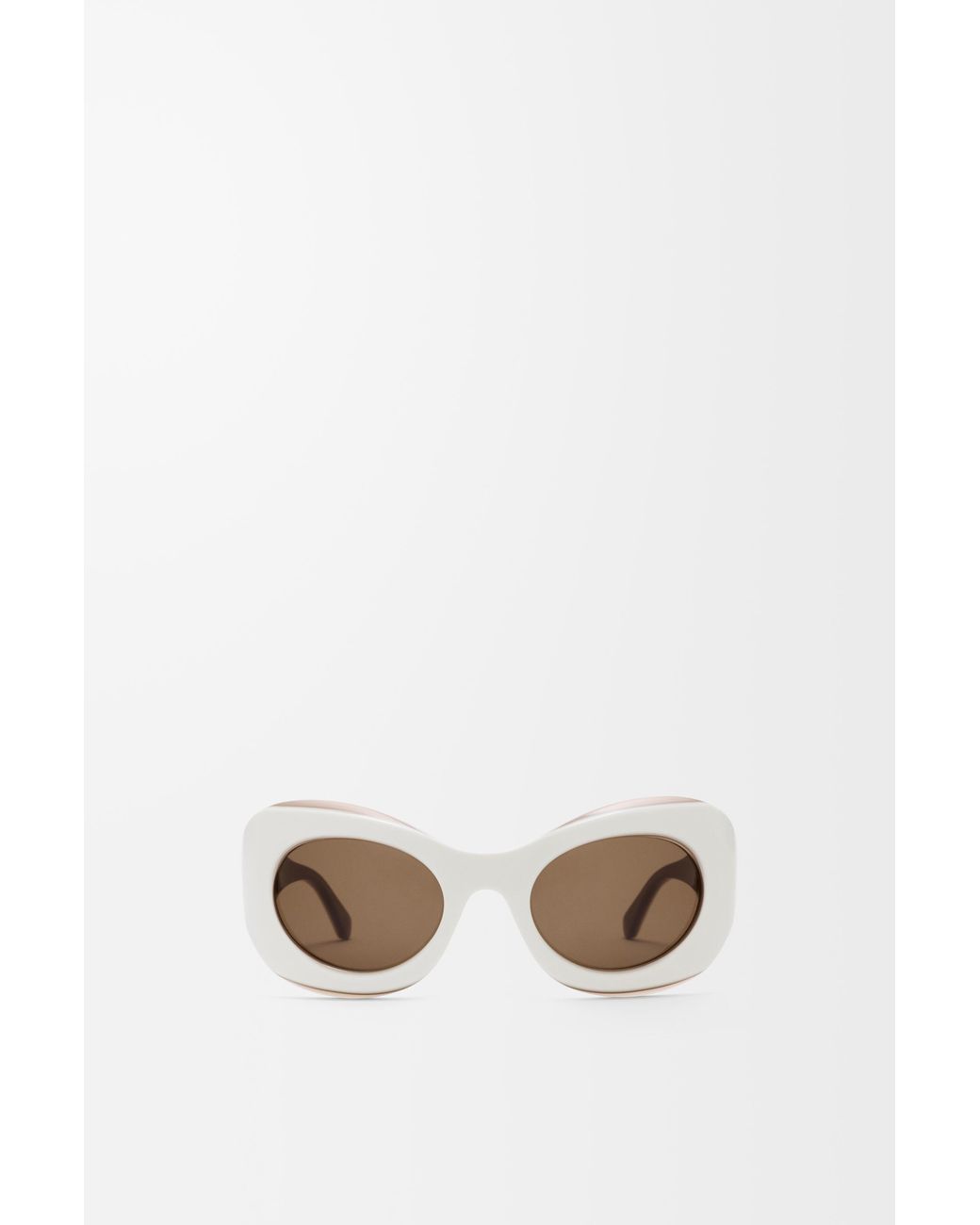 Loewe White Sierra Butterfly Sunglasses For