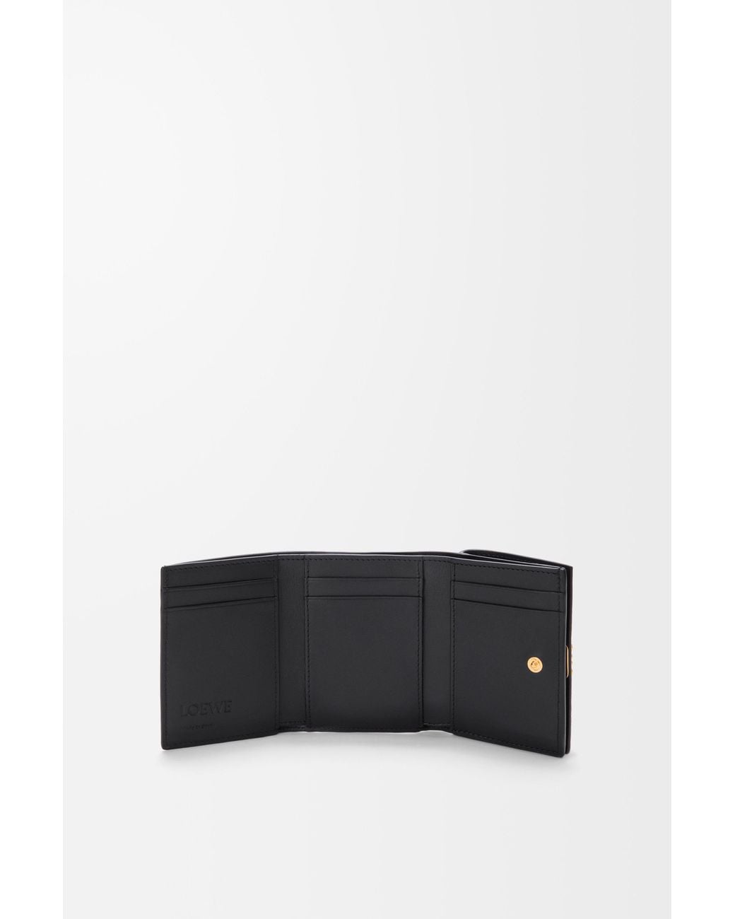 Loewe White Trifold Wallet With Anagram