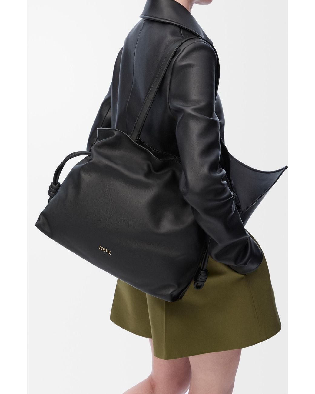 Loewe Black Large Flamenco Purse