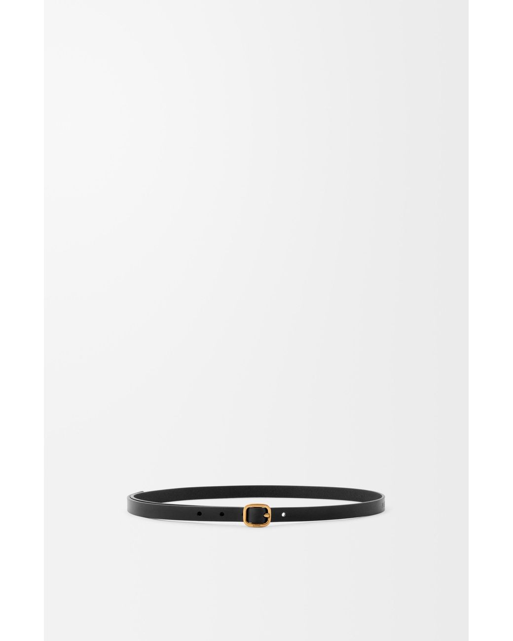 Loewe White Rounded Soft Belt In Classic Calfskin