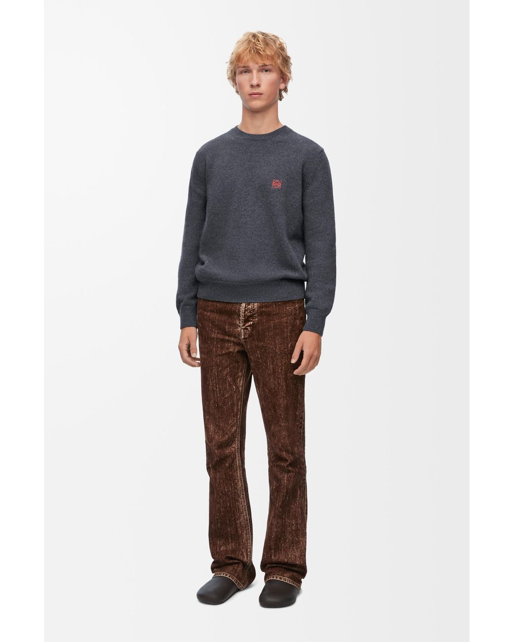 Loewe Blue Luxury Sweater In Wool for men
