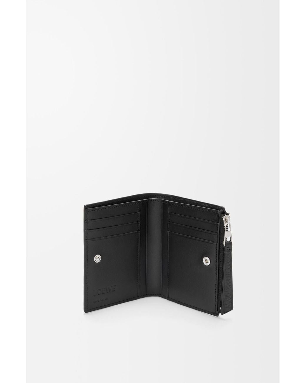 Loewe Black Puzzle Slim Compact Wallet for men