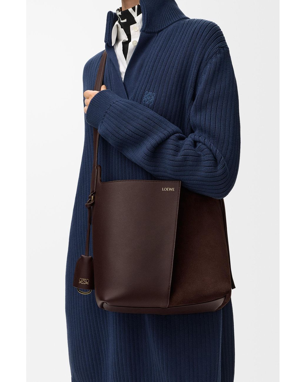 Loewe Brown Medium Bilbao Bucket