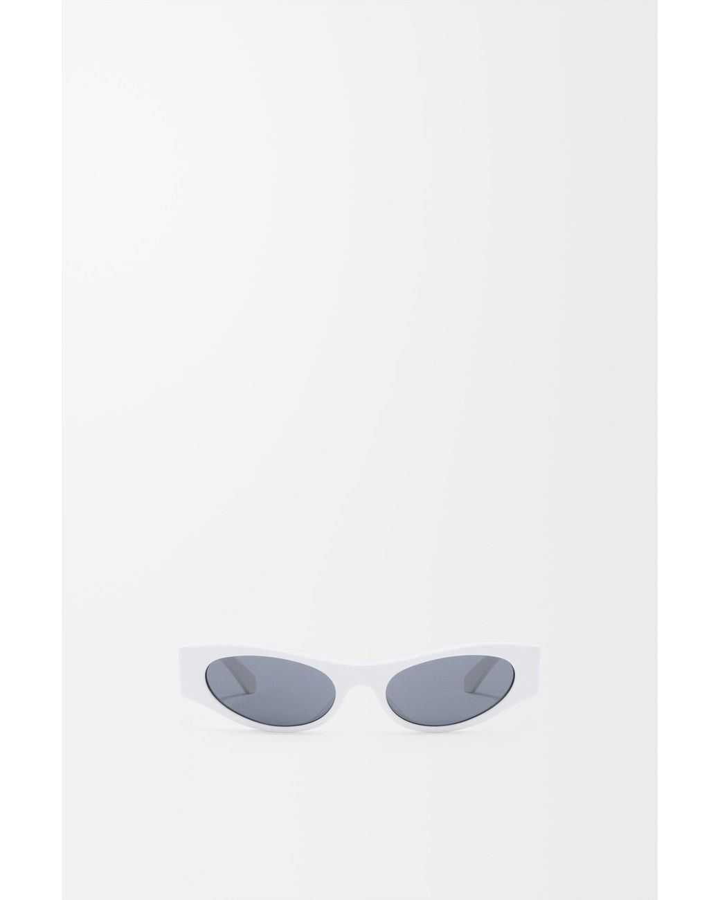 Loewe White Flash Slim Cateye Sunglasses For