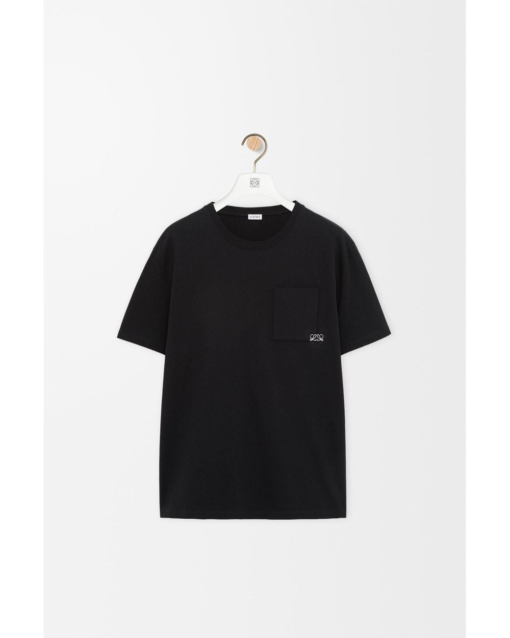 Loewe Black Cotton T-Shirt for men