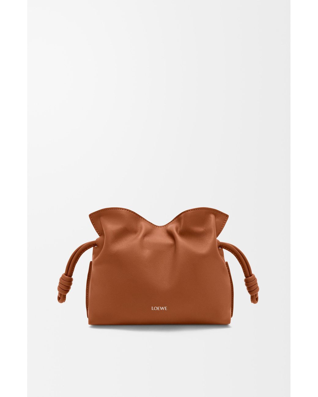 Loewe Brown Mini Flamenco Clutch