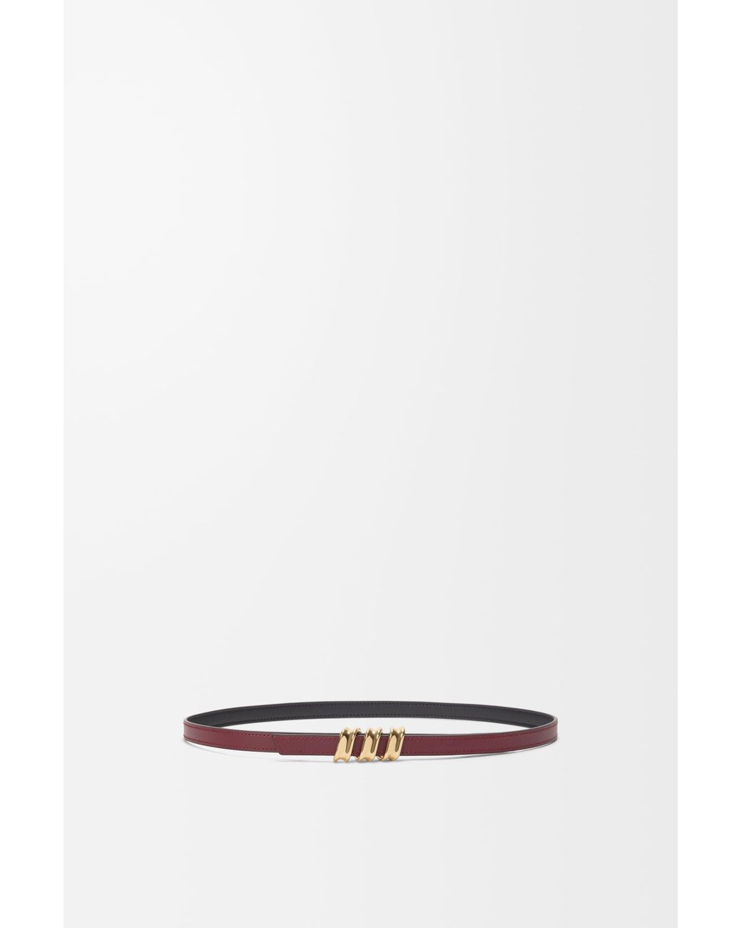 Loewe White Reversible Coil Belt