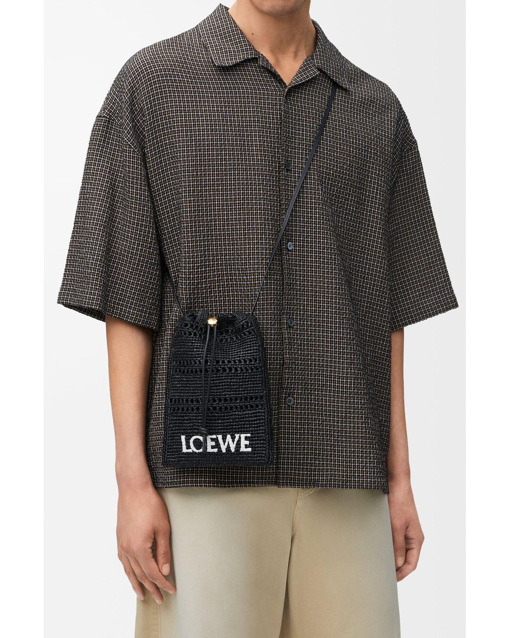 Loewe Gray Drawstring Pocket