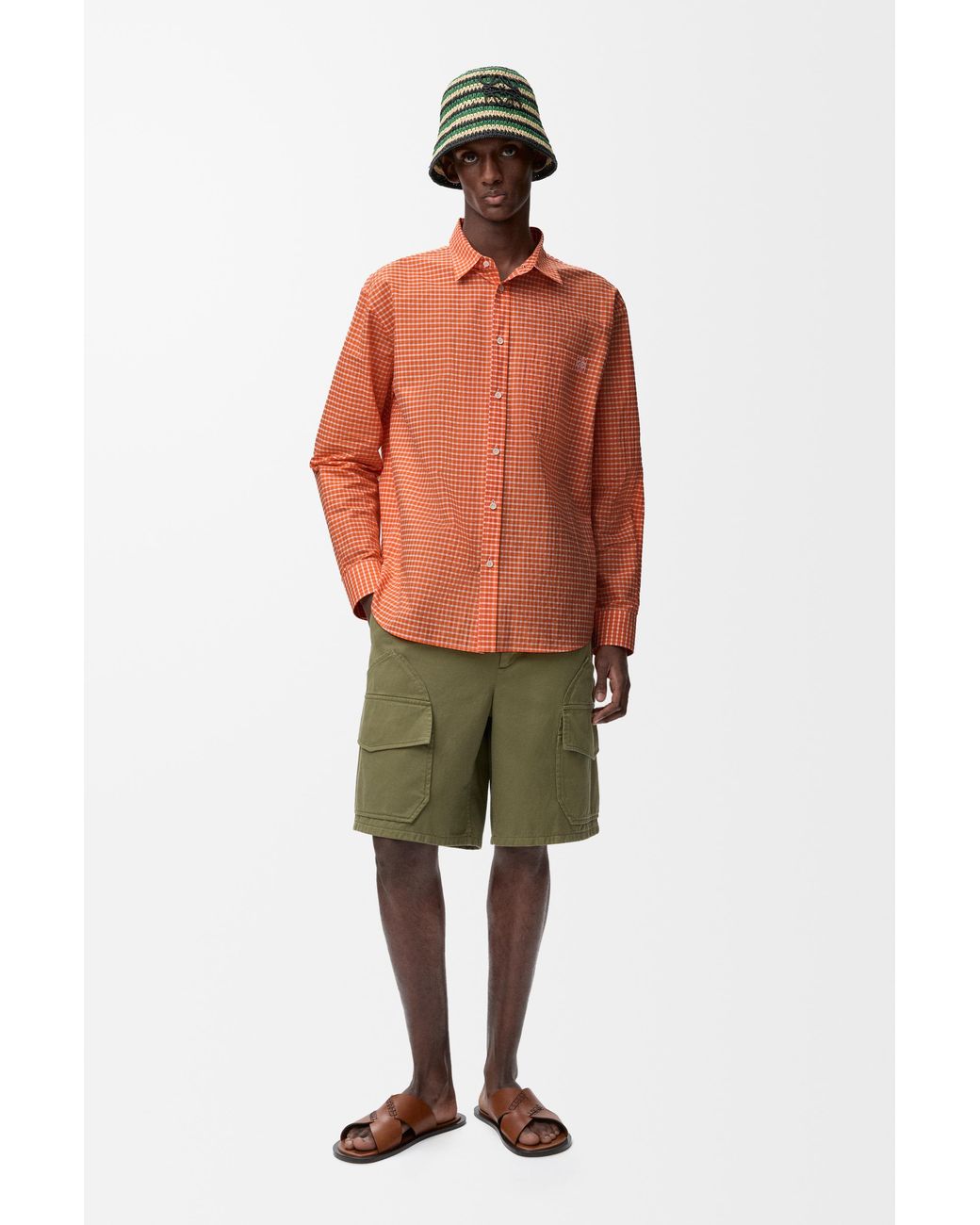 Loewe Orange Shirt for men