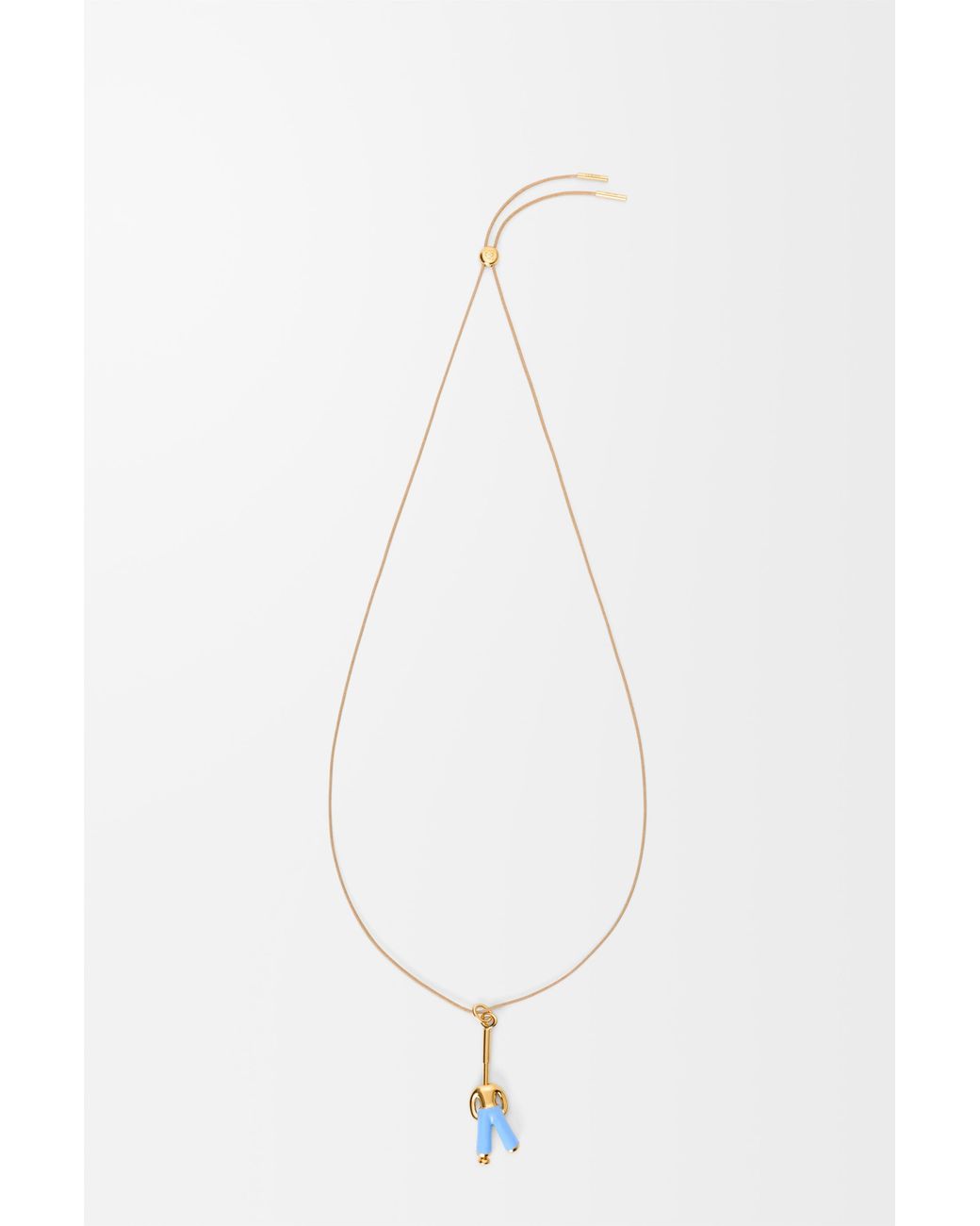 Loewe White Standing Acrobat Necklace