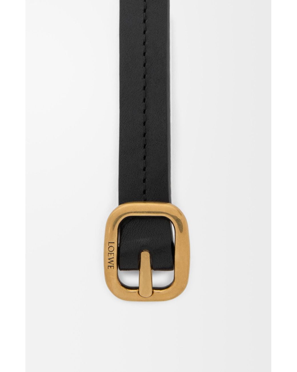 Loewe White Rounded Soft Belt