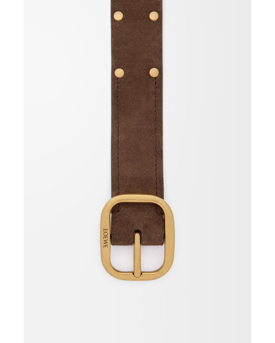 Loewe White Rounded Soft Belt