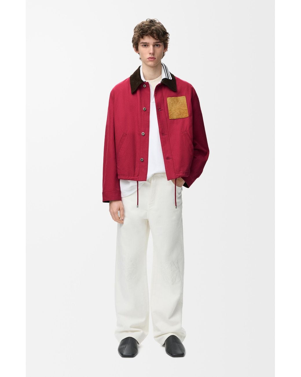 Loewe Red Workwear Jacket for men