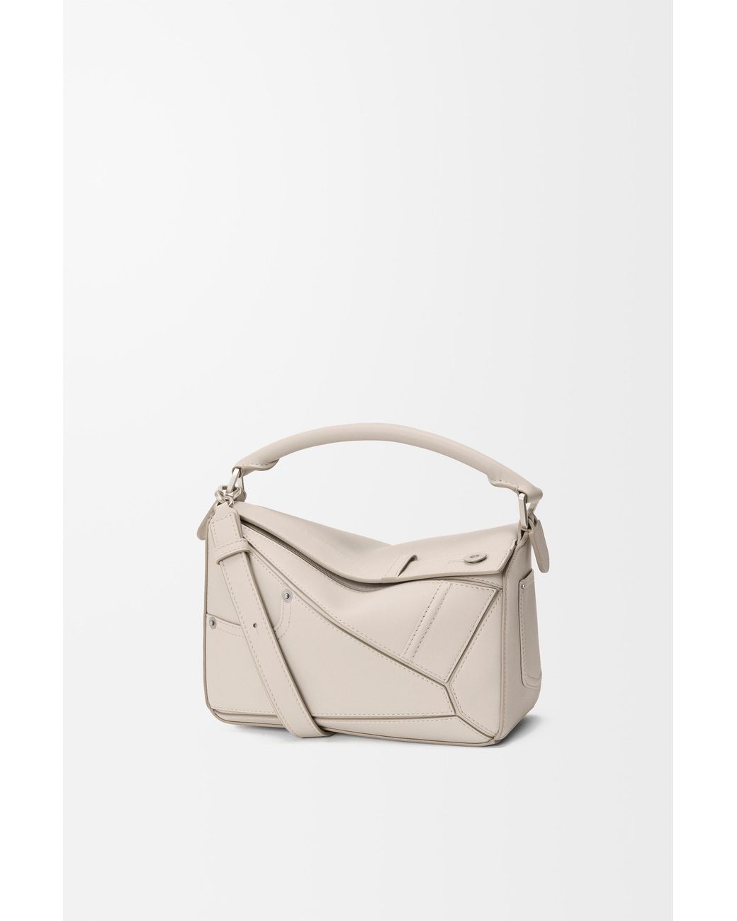Loewe White Panta Small Puzzle Bag