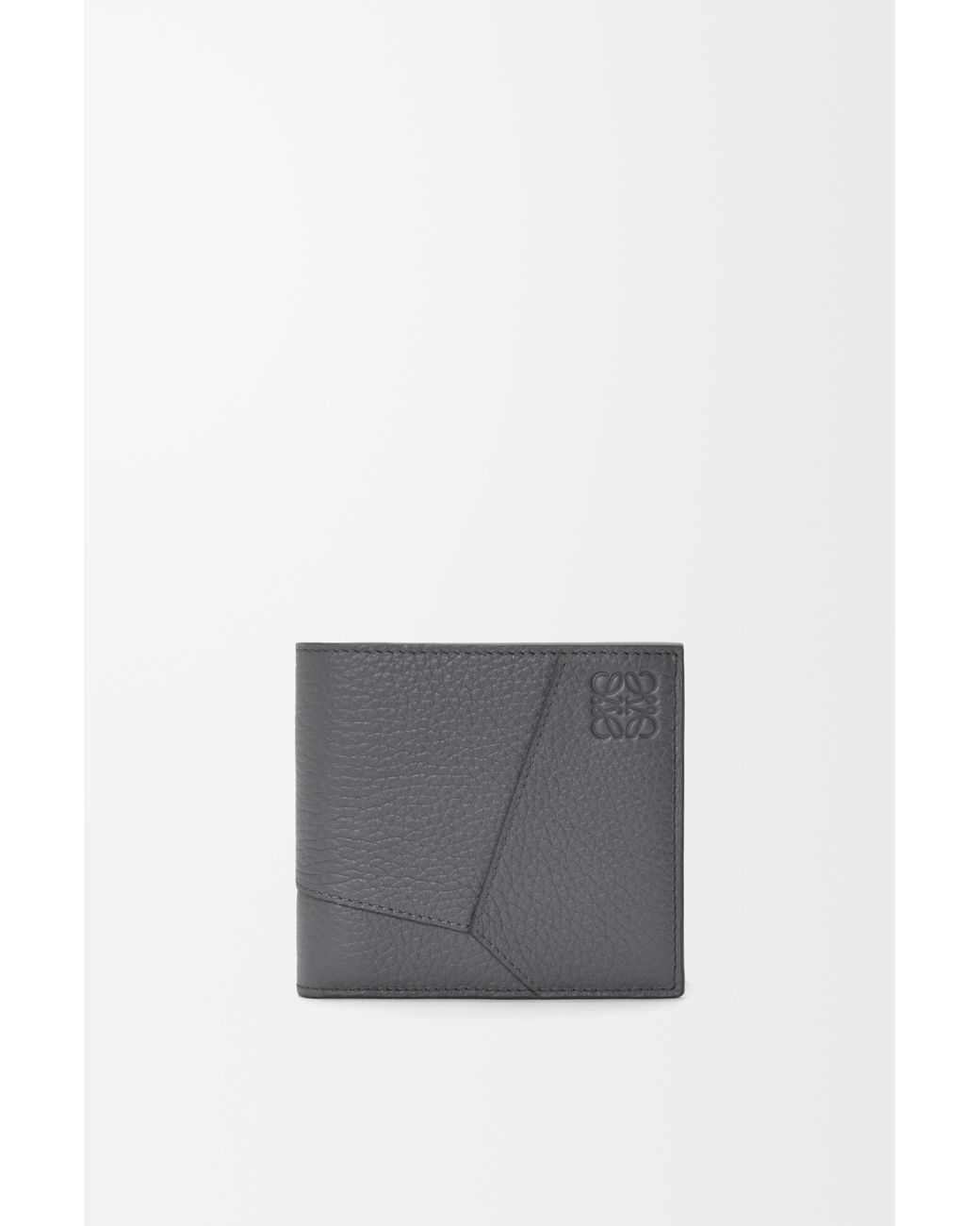 Loewe Gray Puzzle Bifold Coin Wallet for men