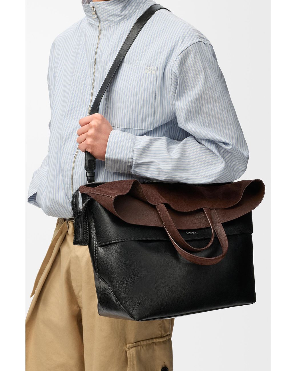 Loewe Black Large Switch Tote for men