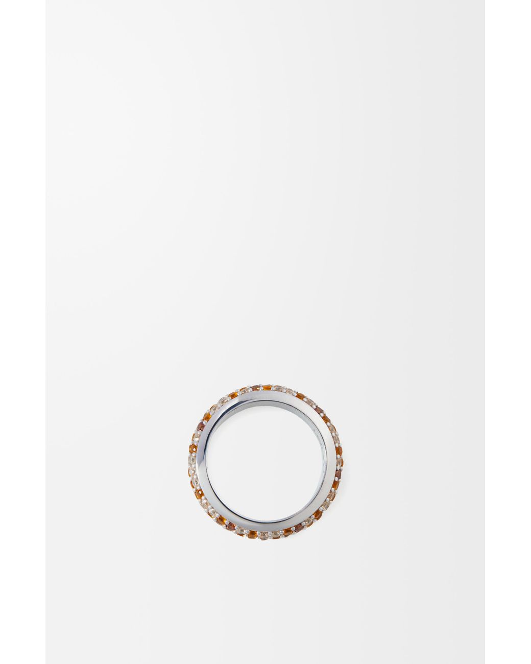 Loewe White Thin Pavé Ring