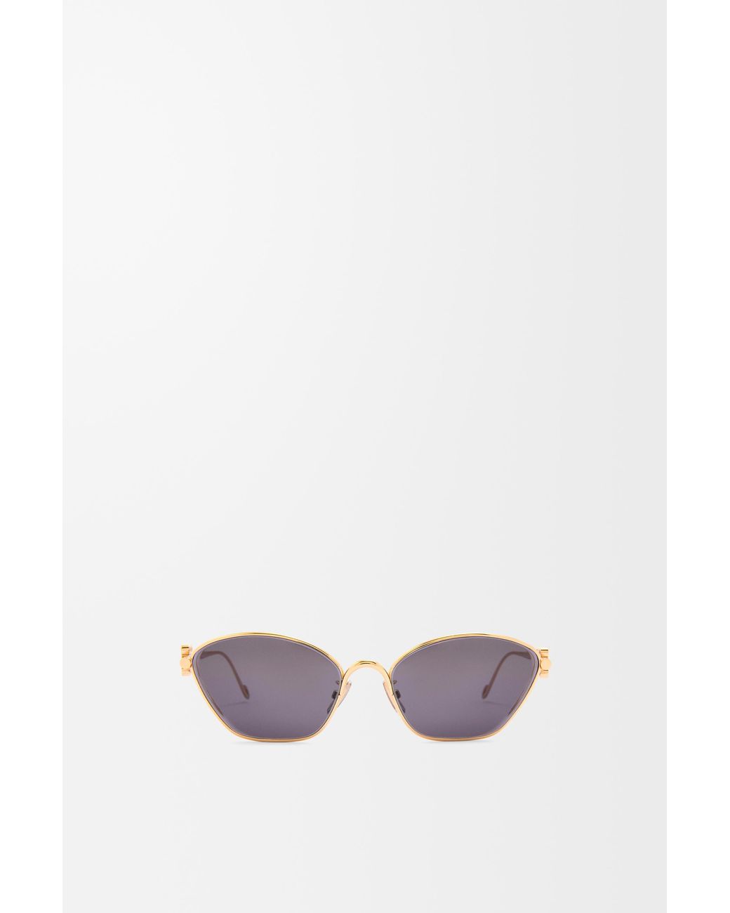 Loewe White Anagram Hexagonal Sunglasses