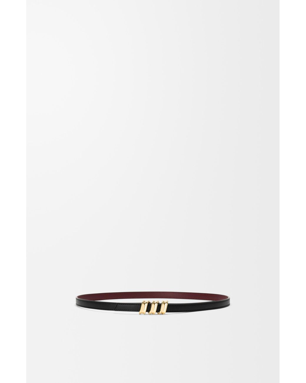 Loewe White Reversible Coil Belt