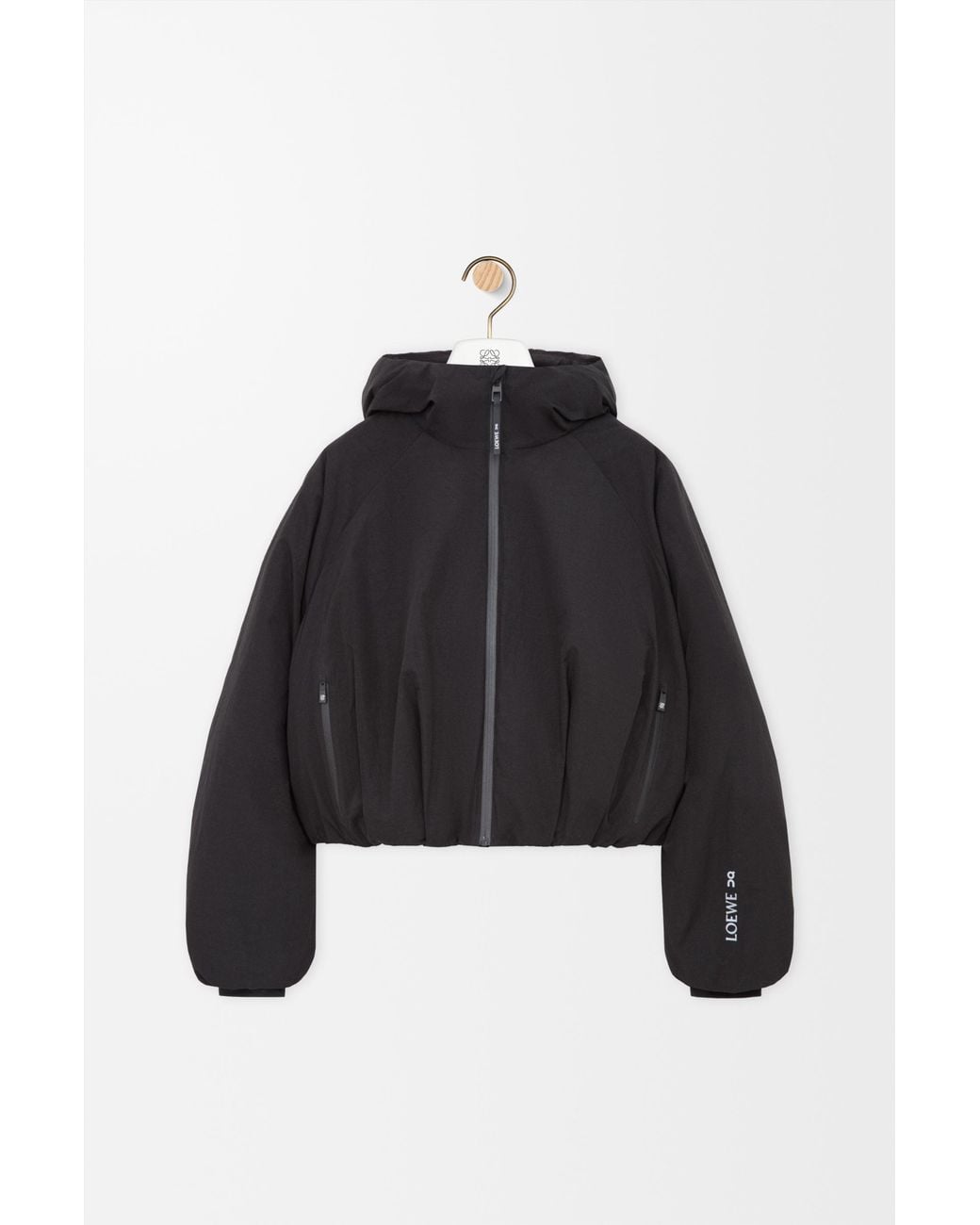 Loewe Black Cropped Puffer Jacket