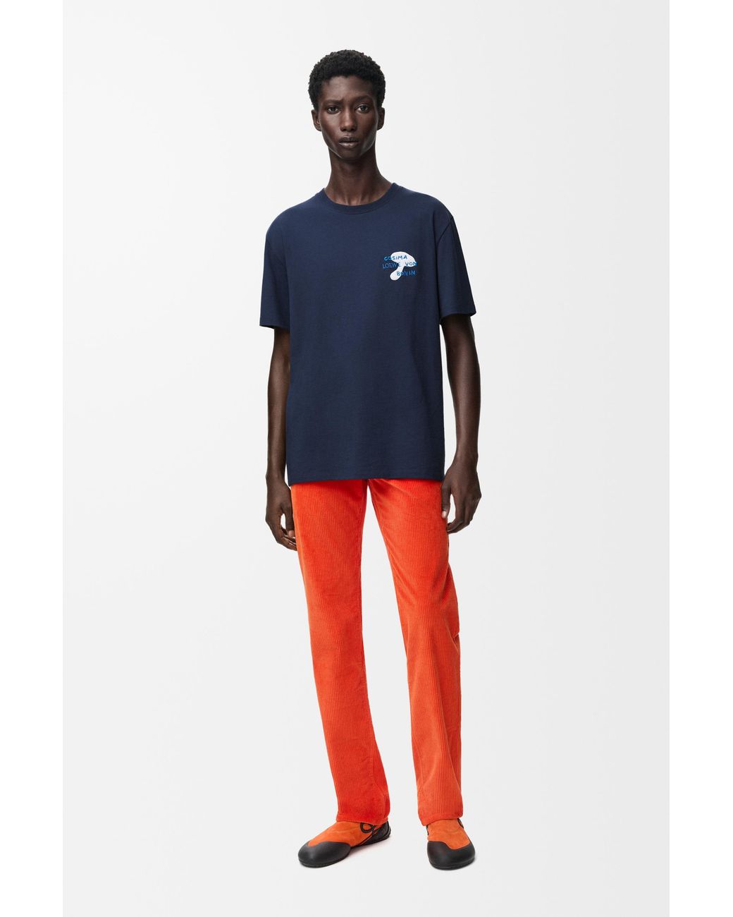 Loewe Blue Relaxed Fit T-Shirt for men