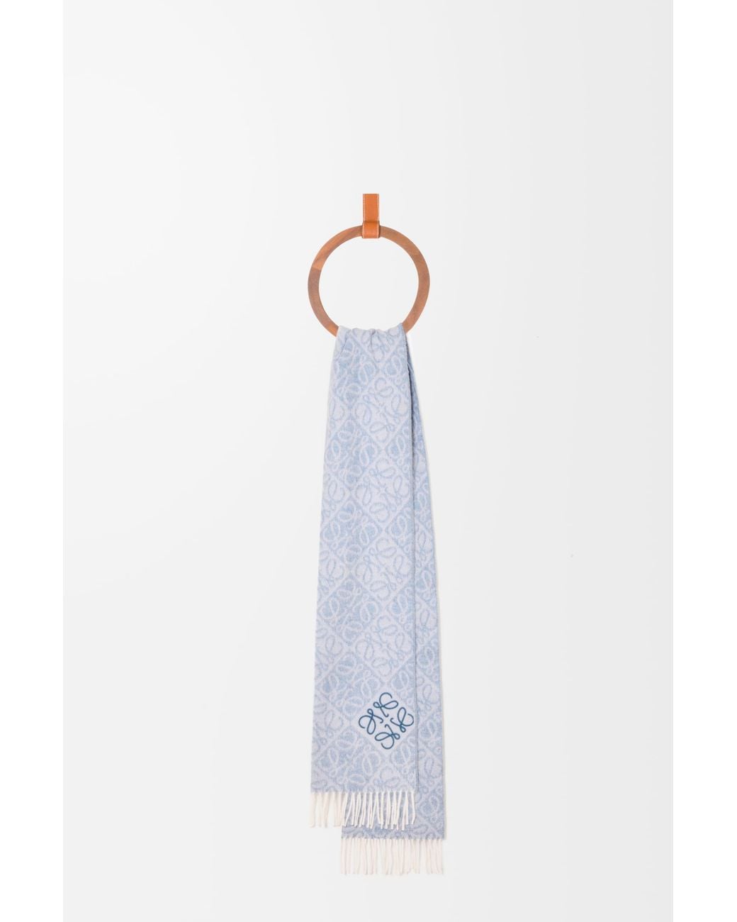 Loewe Blue Anagram Scarf