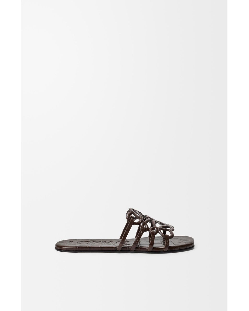 Loewe White Petal Anagram Slide