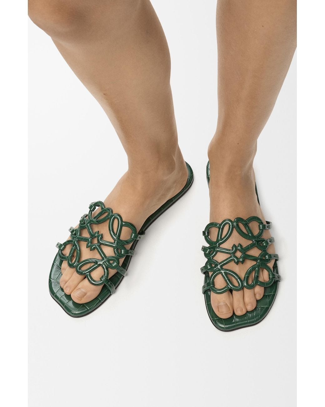 Loewe Green Petal Anagram Slide