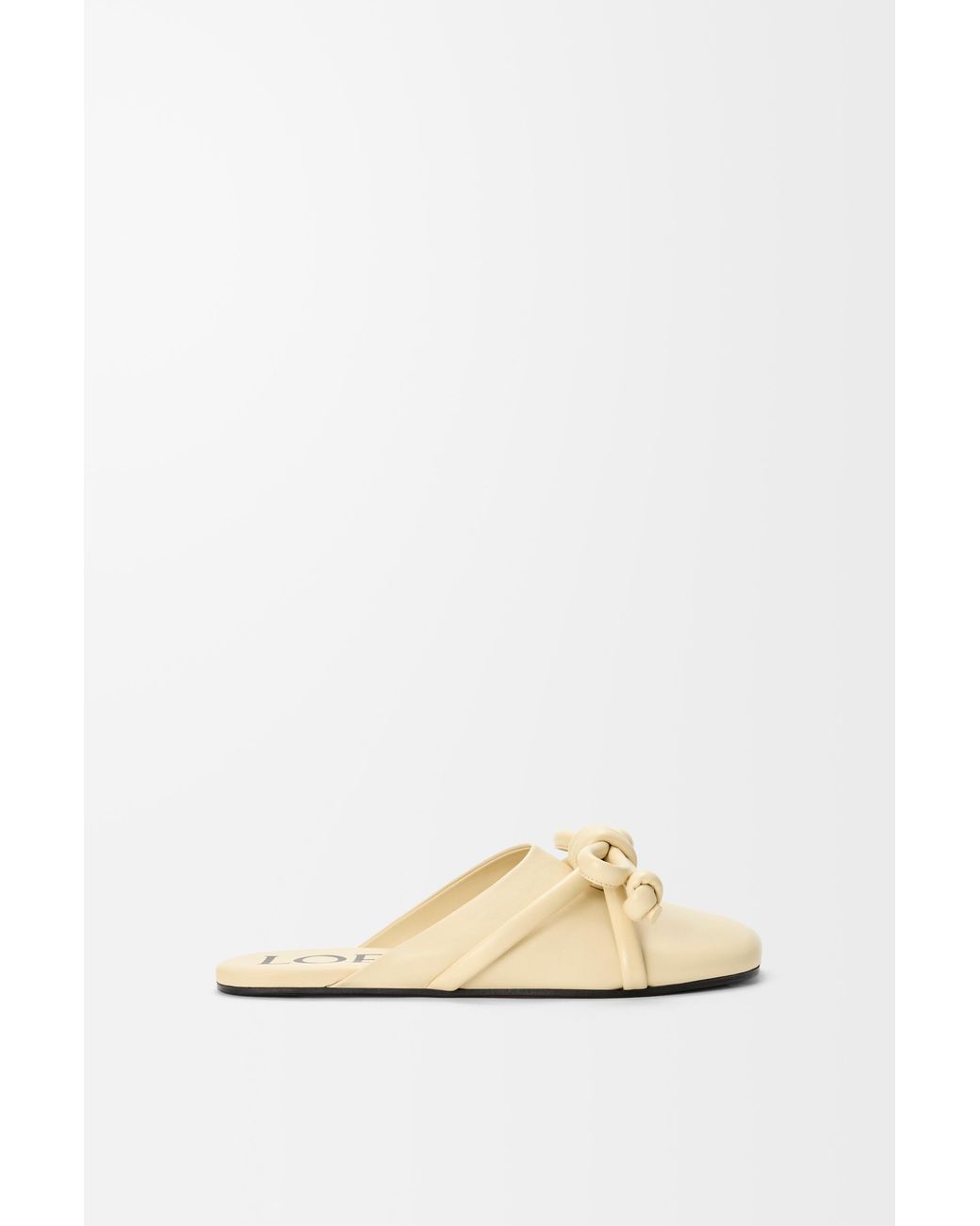 Loewe White Flamenco Knot Mule