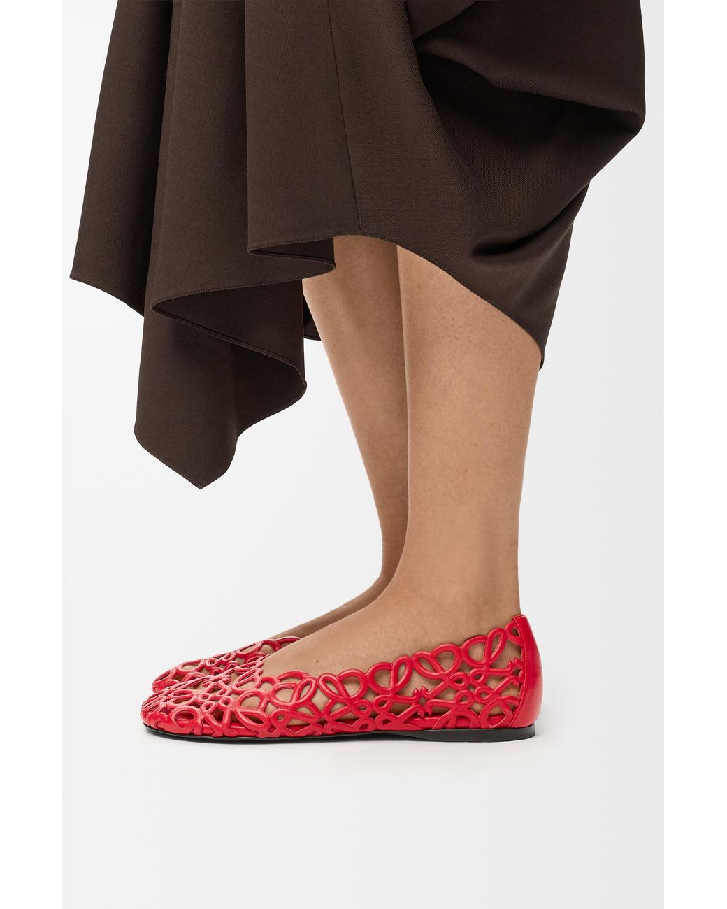 Loewe Red Petal Anagram Ballerina
