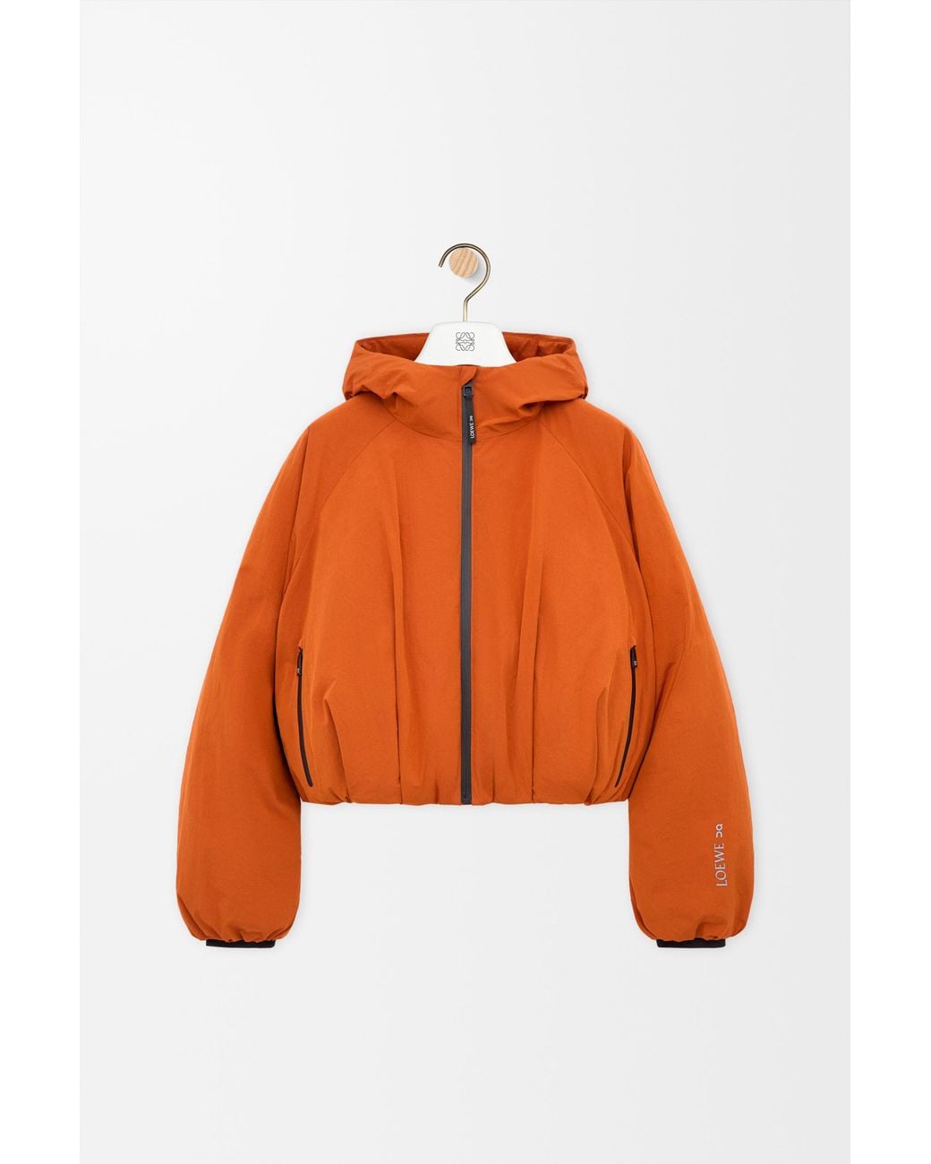 Loewe Orange Cropped Puffer Jacket