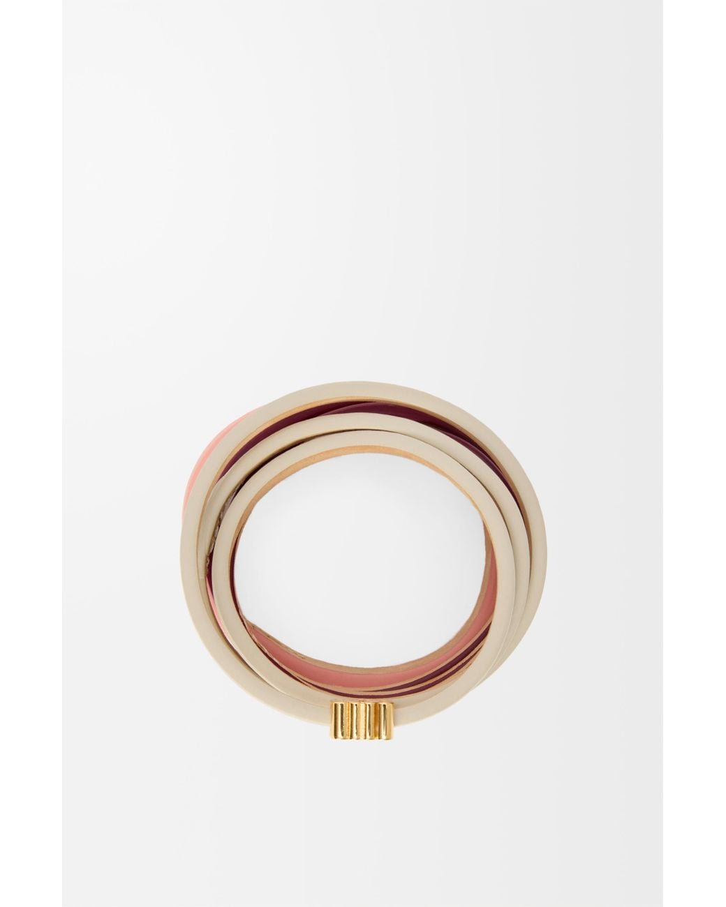 Loewe White Twist Double Bracelet