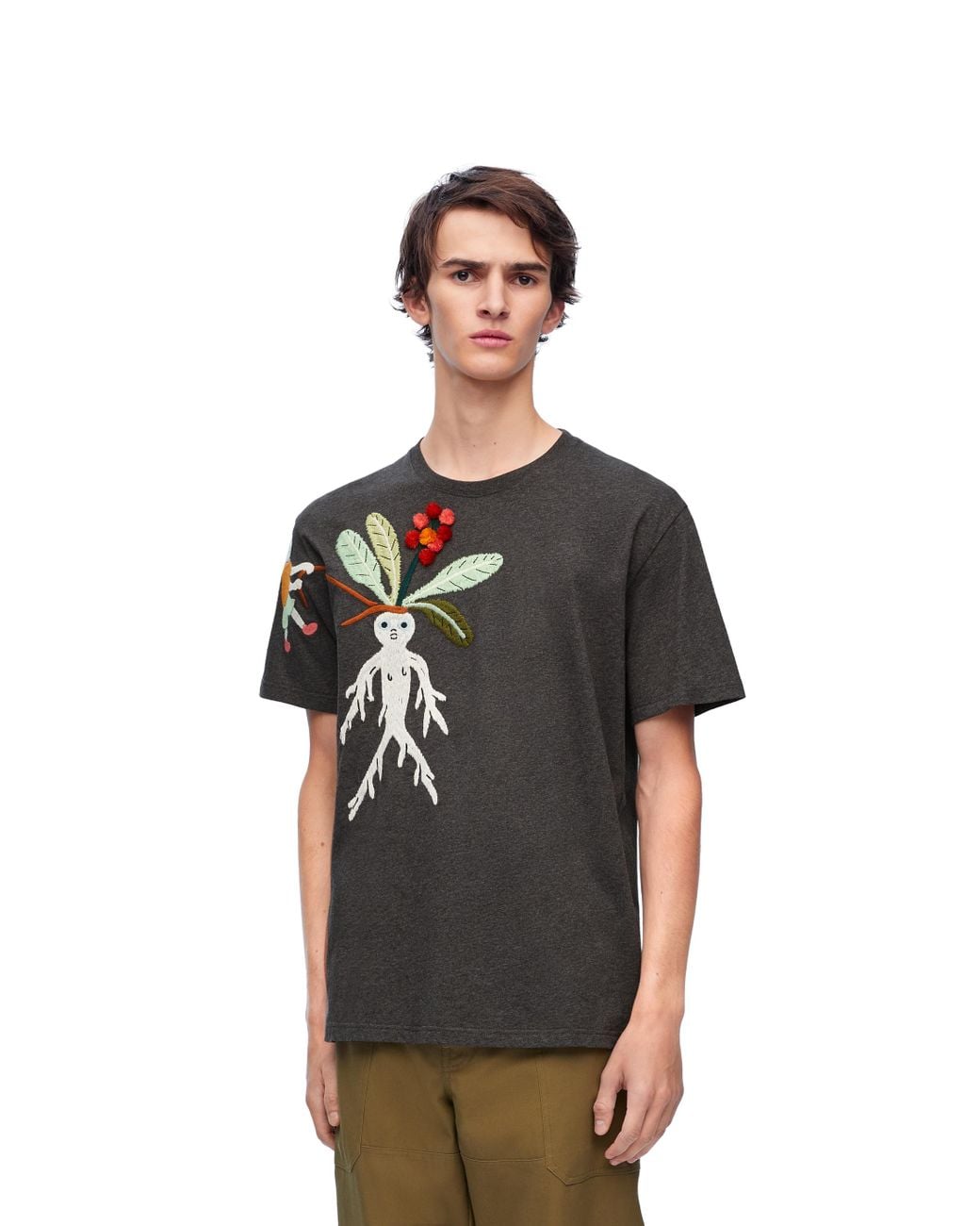 Loewe Luxury Relaxed Fit T-shirt In Cotton in Black for Men | Lyst