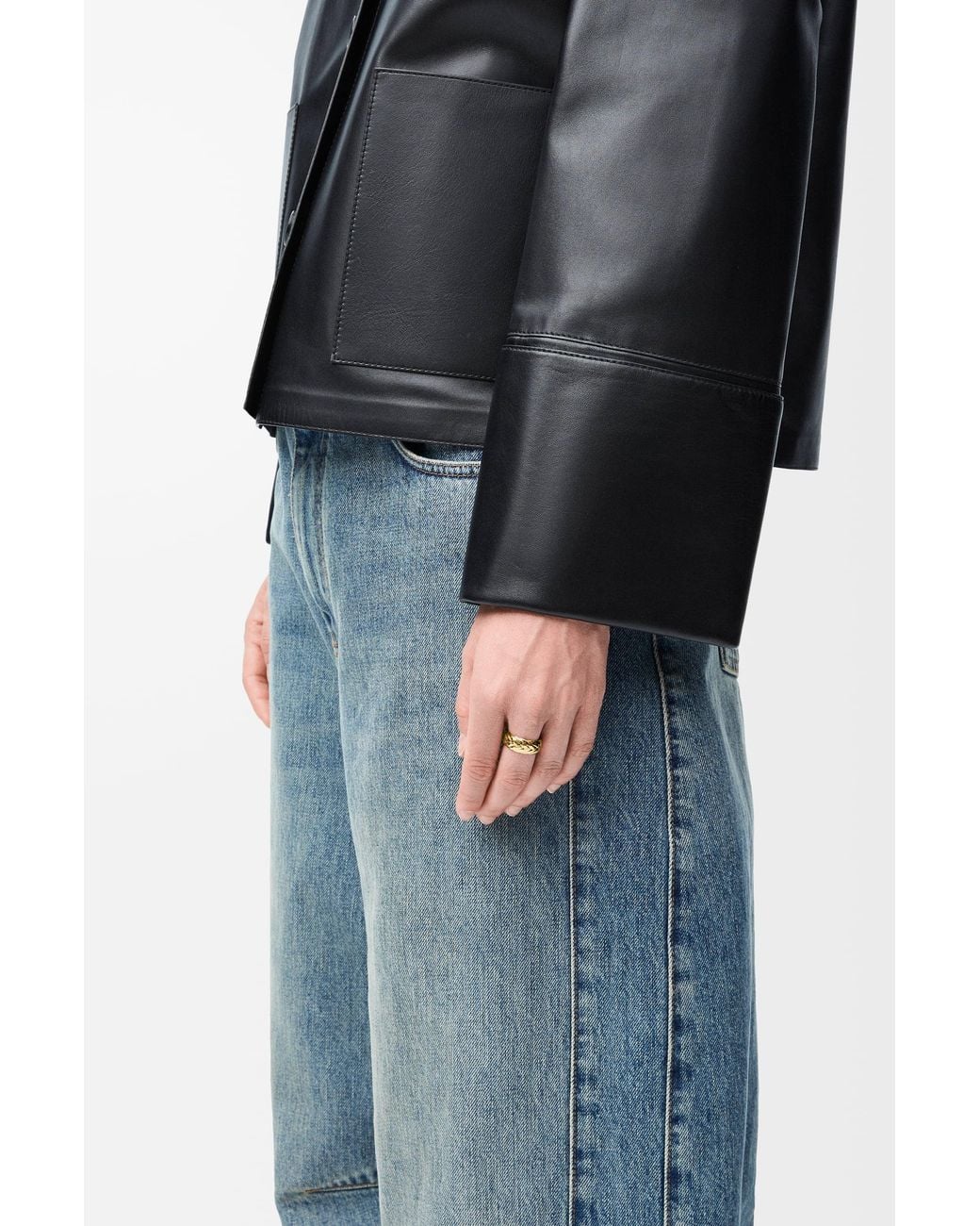 Loewe Black Braided Ring