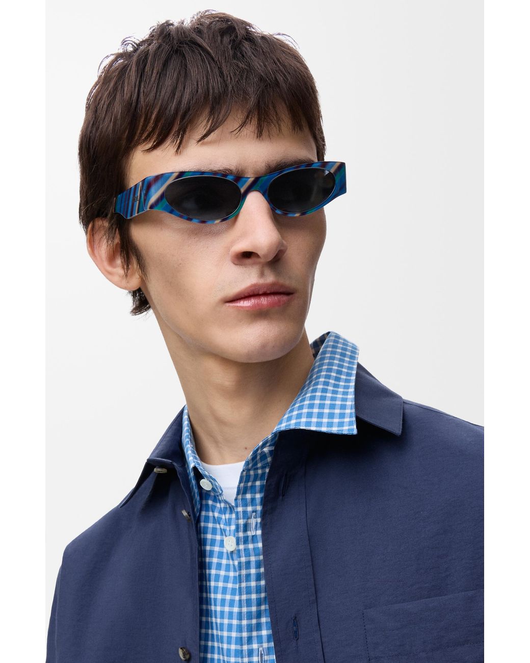 Loewe Blue Flash Slim Cateye Sunglasses For