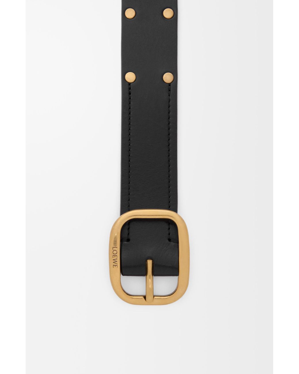 Loewe Black Rounded Soft Belt