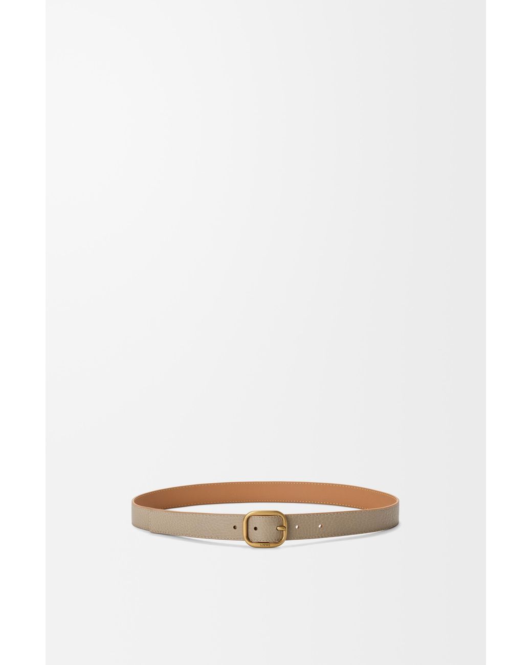 Loewe White Rounded Soft Belt