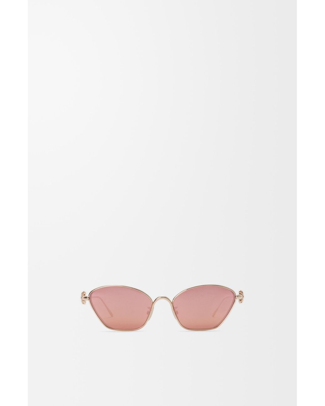 Loewe Pink Anagram Bombé Hexagon Sunglasses For