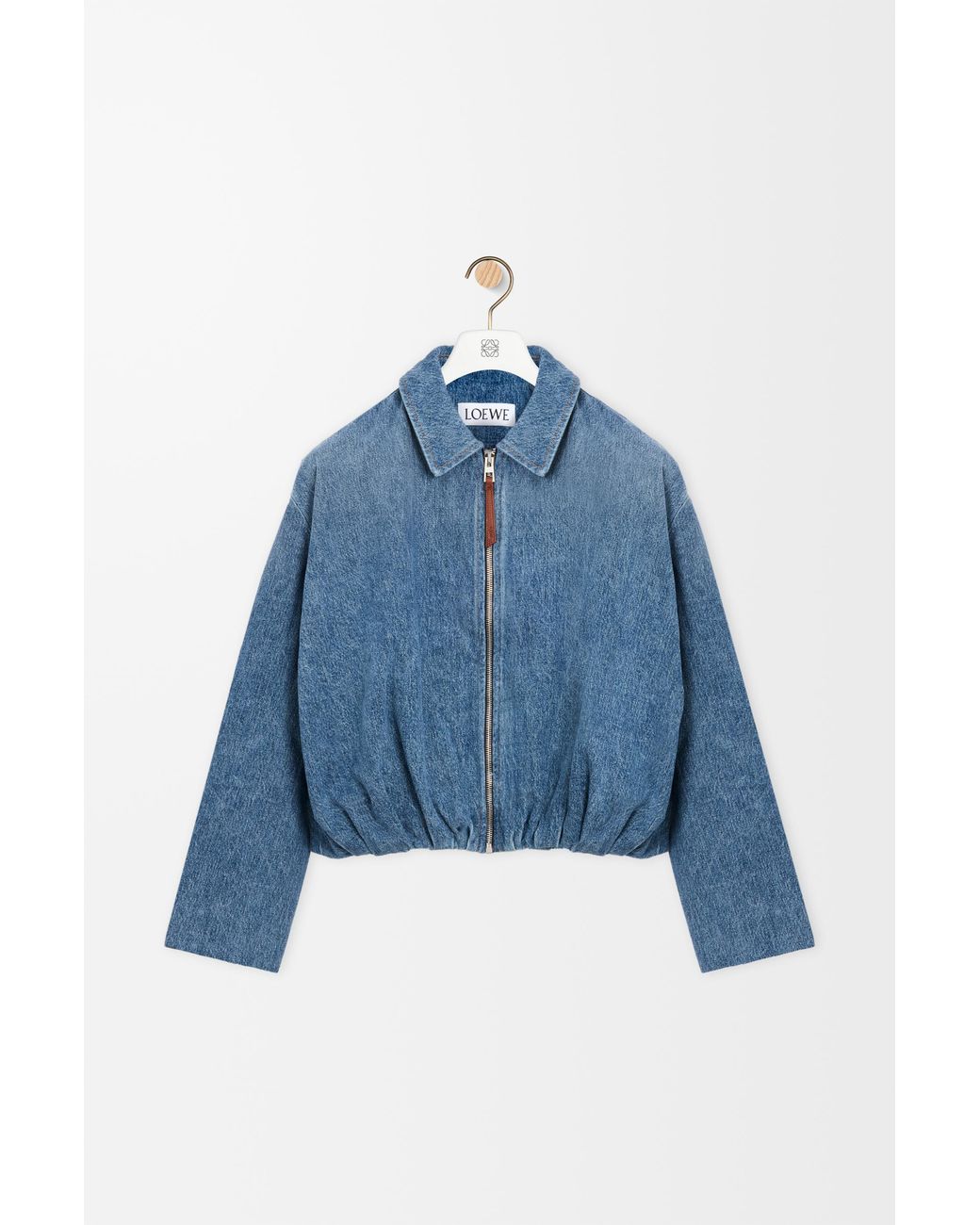 Loewe Blue Draped Denim Jacket