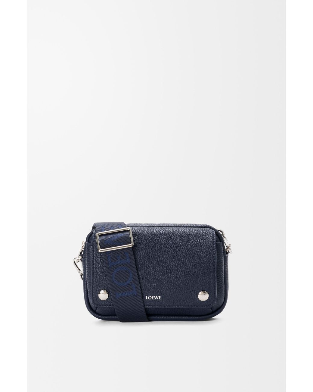 Loewe Blue Small Pebble Messenger Bag for men