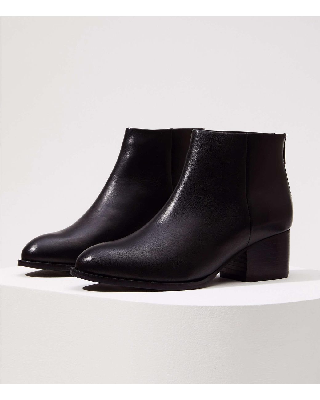 kaymeen leather ankle booties