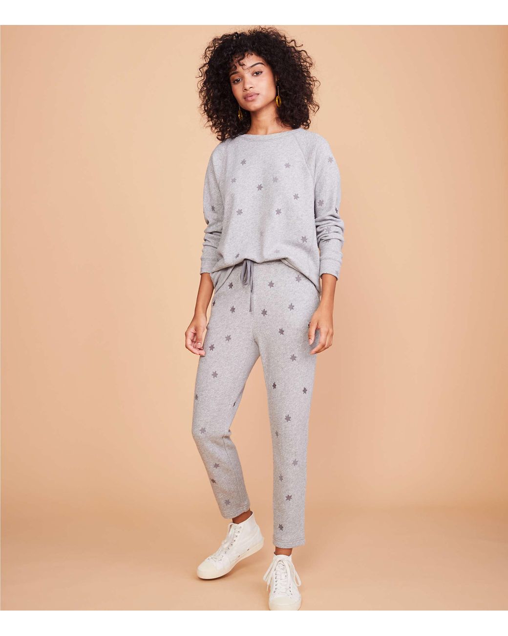 LOFT Cotton Lou \u0026 Grey Star Sweatpants 