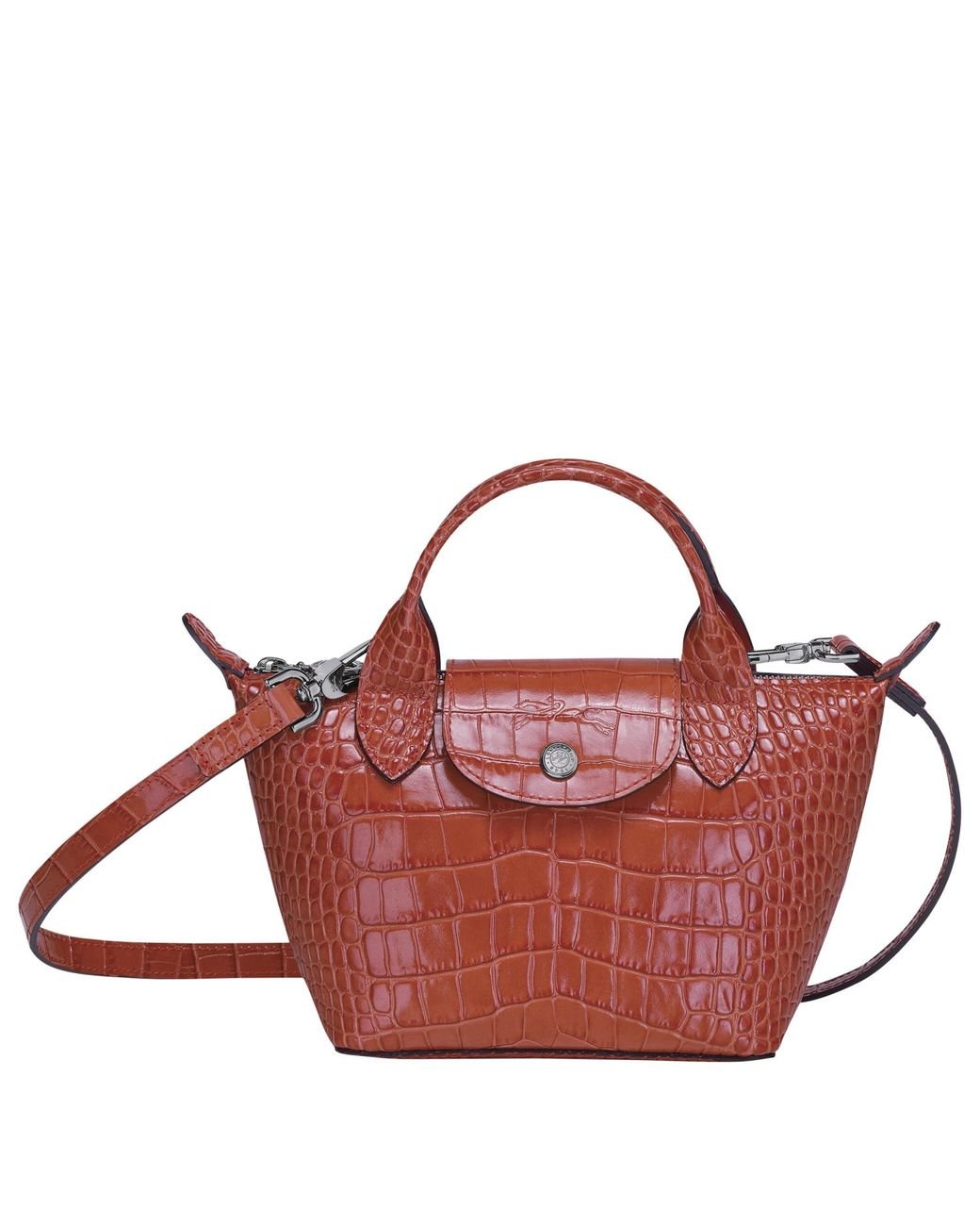 Sac porté main XS Le Pliage Cuir Longchamp en coloris Rouge - Lyst Sac porté main XS Le Pliage Cuir Longchamp en coloris Rouge - Lyst