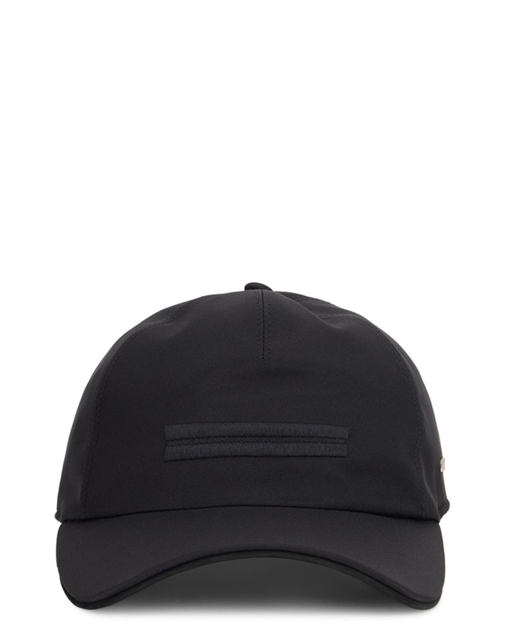 Zegna Black Cap With Embroidery for men