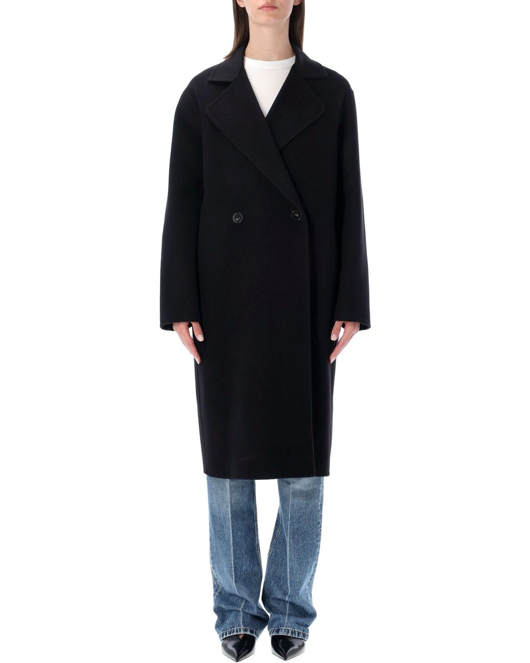 Stella McCartney Black Iconic Wool Coat